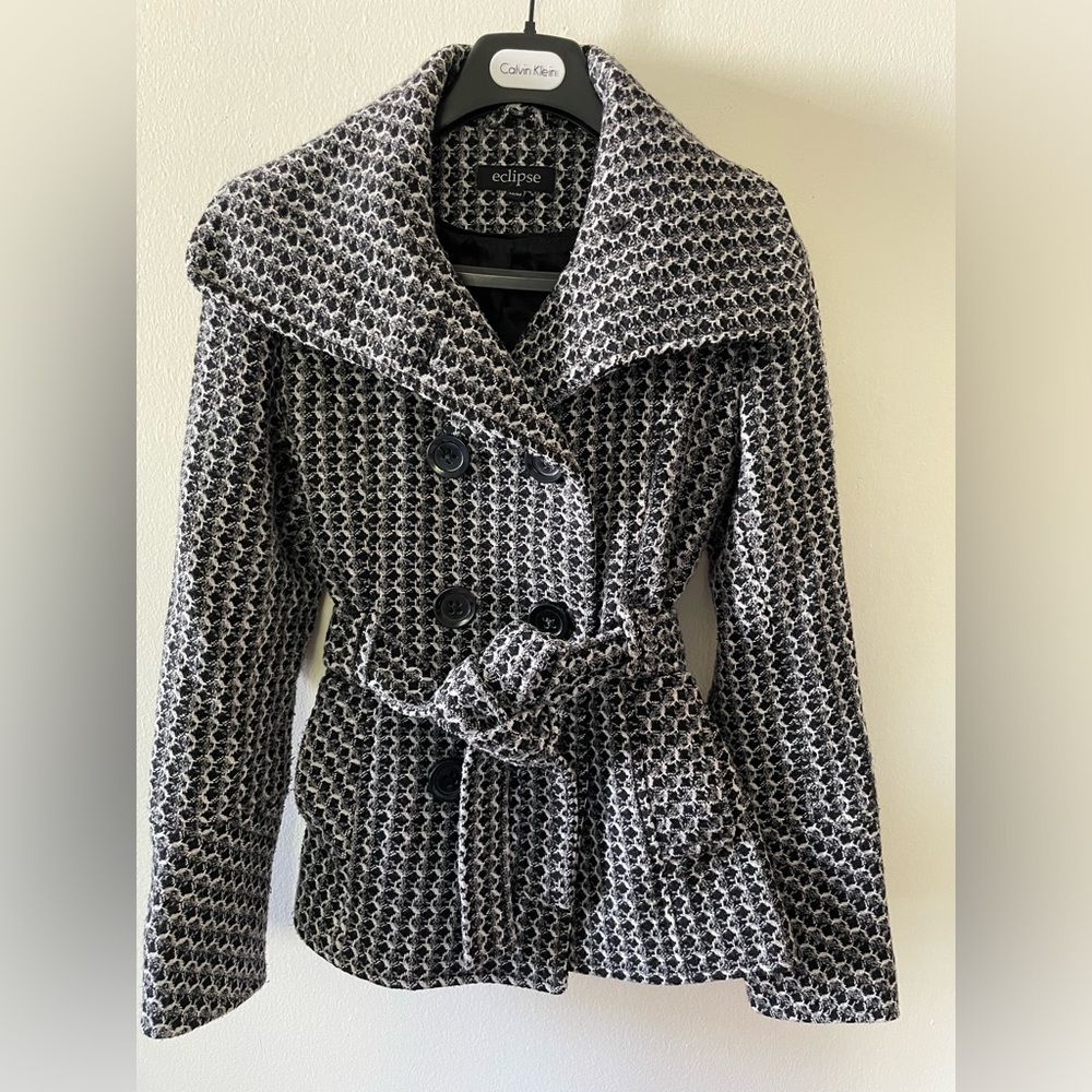 Wool Coat Sz M Eclipse